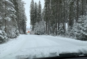 Lakeside Village in winter